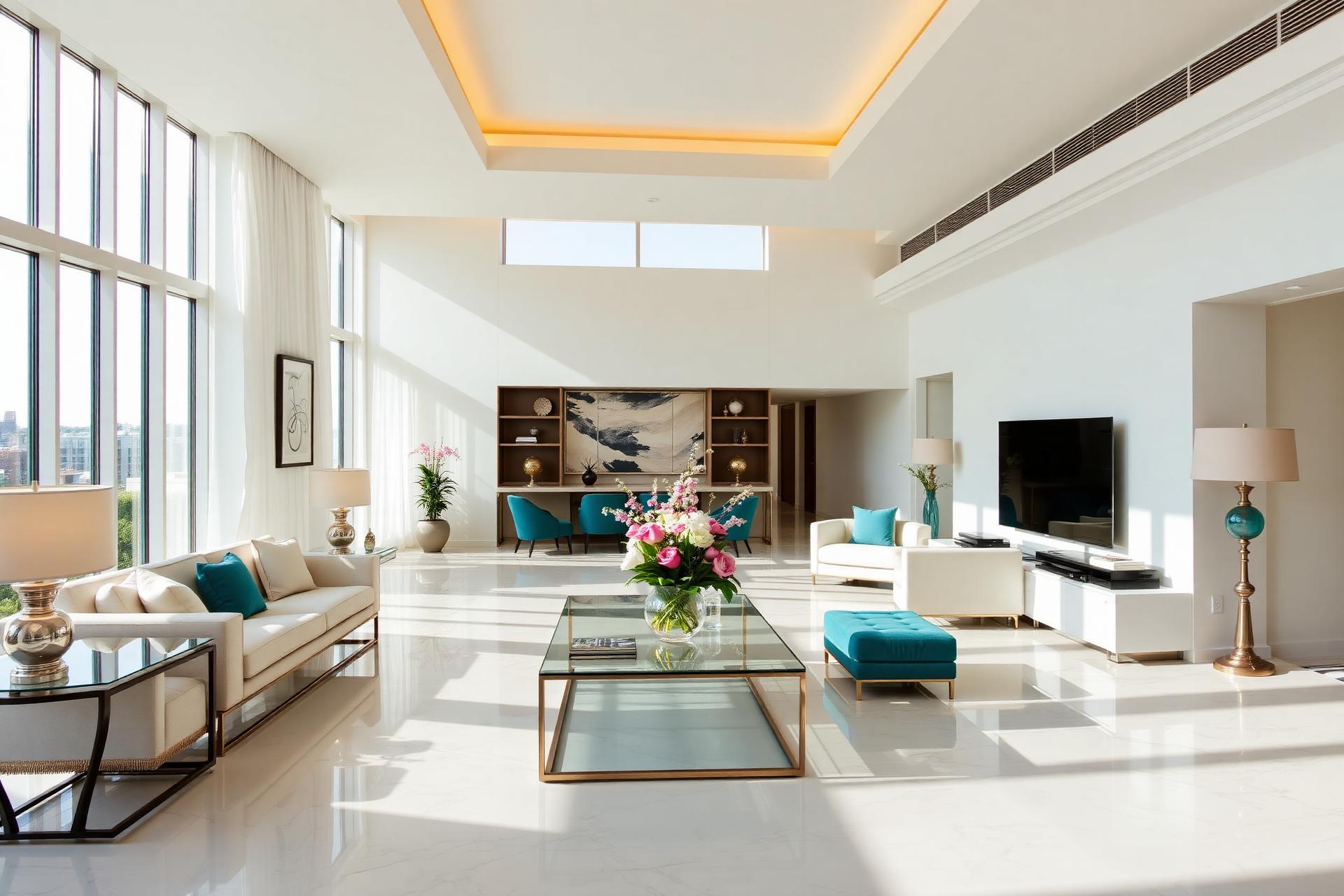 Luxurious clean living room